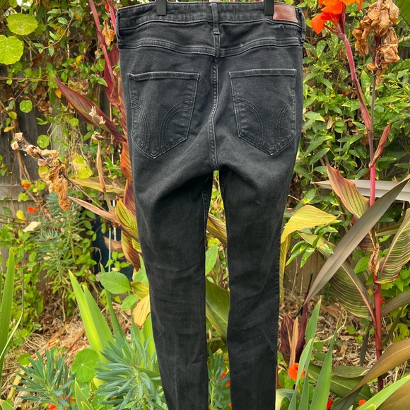 Hollister Black High Rise Super Skinny Jeans Size 7/28 Waist - Picture 2 of 5